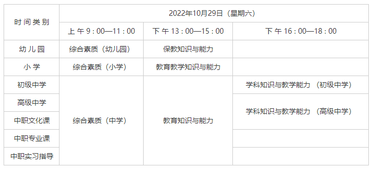 陜西省教師資格證筆試準考證打印時間