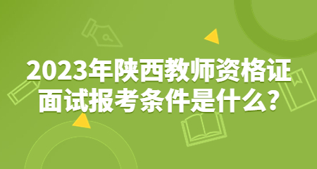 陜西教師資格證面試