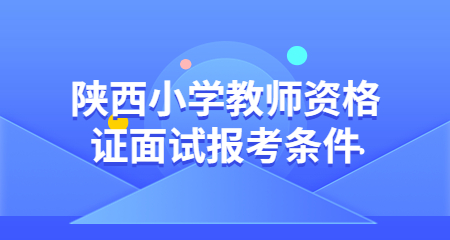 陜西小學(xué)教師資格證面試