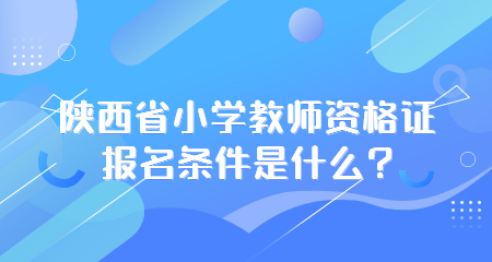 陜西省小學(xué)教師資格證